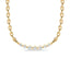 Love floating diamond curve necklace