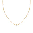 Fearless bezel necklace diamond