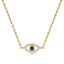 Protection evil eye necklace sapphire