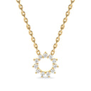Invincible sun necklace diamond