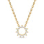 Invincible sun necklace diamond