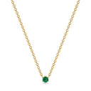 Empower solitaire necklace emerald