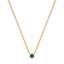 Empower solitaire necklace emerald