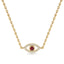 Protection evil eye necklace ruby