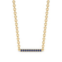 Harmony bar necklace sapphire