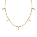 Empower five station necklace diamond