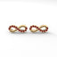 Achieve infinity stud earrings ruby