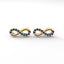 Achieve infinity stud earrings sapphire