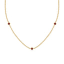 Fearless bezel necklace ruby