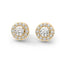 Iiluminate halo stud earring diamond