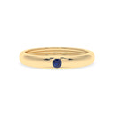 Courage single stone band sapphire
