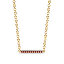 Harmony bar necklace ruby