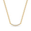 Rise pave curve necklace diamond