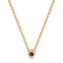 Iiluminate halo necklace ruby