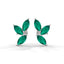 Confident marquise stud earrings emerald