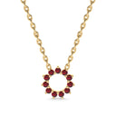 Invincible sun necklace ruby