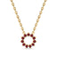 Invincible sun necklace ruby