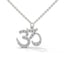 Spiritual om necklace diamond