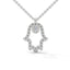 Power hamsa necklace diamond