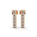 Harmony bar stud earrings diamonds