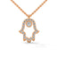 Power hamsa necklace diamond