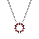 Invincible sun necklace ruby