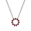 Invincible sun necklace ruby