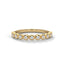 Bezel half diamond ring band