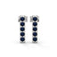 Harmony bar stud earrings sapphire