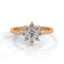 Serenity flower ring diamond