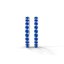 Calm half eternity hoops sapphire