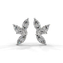 Confident marquise stud earrings diamond