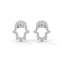 Power hamsa stud earrings diamond