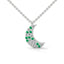 Evolve moon necklace emerald