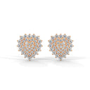 Dazzling Heart Earring Diamond