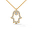 Power hamsa necklace diamond