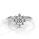 Serenity flower ring diamond