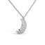 Evolve moon necklace diamond