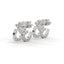 Spiritual om stud earrings diamond