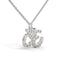 Spiritual om necklace diamond