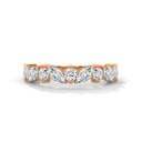 Everlush marquise round shape diamond ring
