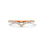 Chevron drop V shape diamond ring