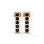 Harmony bar stud earrings sapphire