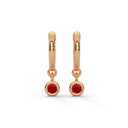 Fearless bezel hoops ruby