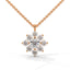 Serenity flower necklace diamond