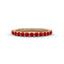 Calm half eternity band ruby