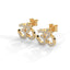 Spiritual om stud earrings diamond