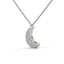 Evolve moon necklace diamond