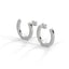 Lucky horse shoe stud earrings diamond