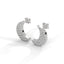 Evolve moon earrings diamond